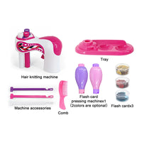 HKM-175635 Automatic Hair Braider Weaving Tool for Kids - DIY Pretend Play Toy