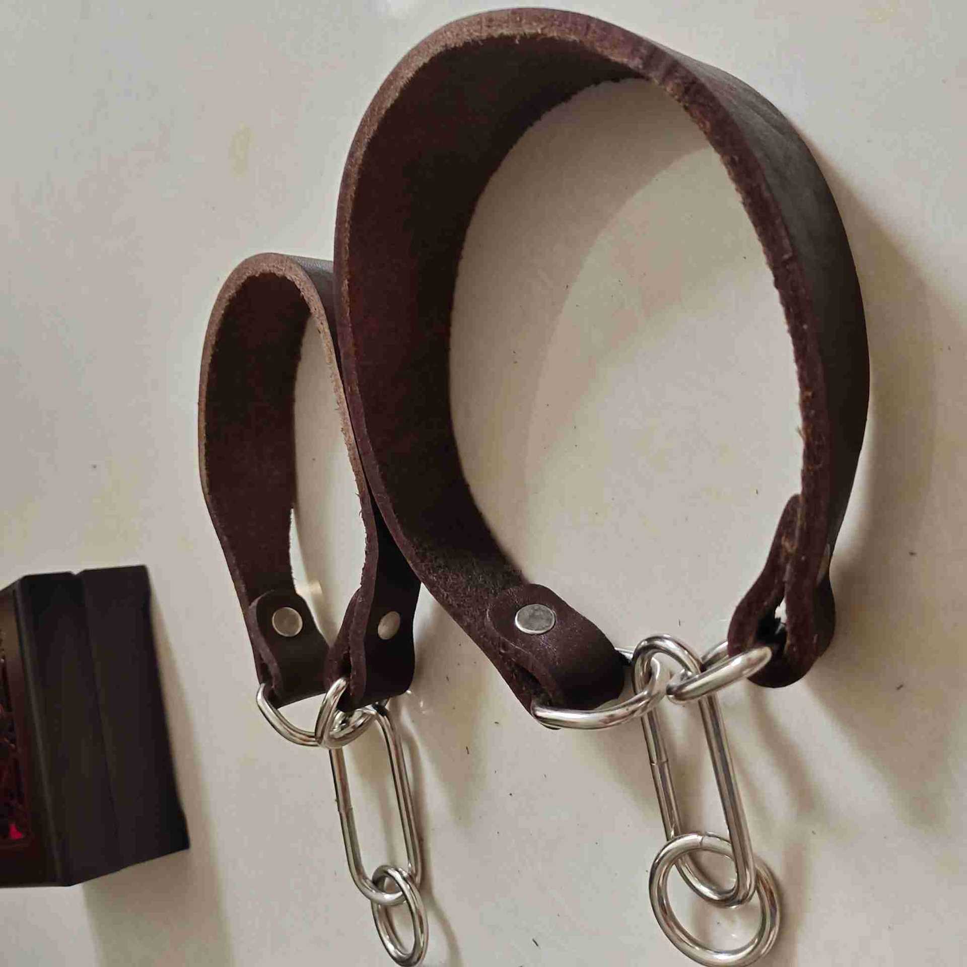 HKM-175699 Widened Greyhound Leather Collar