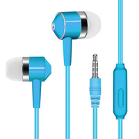 HKM-175891 In-Ear Wired Headset with Microphone and Silicone Earplugs, 1.2m Cable
