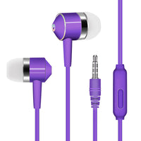 HKM-175891 In-Ear Wired Headset with Microphone and Silicone Earplugs, 1.2m Cable