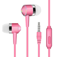 HKM-175891 In-Ear Wired Headset with Microphone and Silicone Earplugs, 1.2m Cable