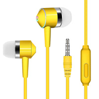 HKM-175891 In-Ear Wired Headset with Microphone and Silicone Earplugs, 1.2m Cable