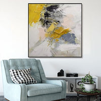 HKM-176083 Large Hand-Painted Modern Abstract Acrylic Canvas Art for Living Room Decor