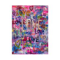 HKM-176147 Inspirational Graffiti Canvas Painting - Frameless Flat Art Print