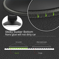 HKM-176211 High Viscosity Adjustable Car Phone Holder with 360-Degree Rotation and Strong Suction Cup