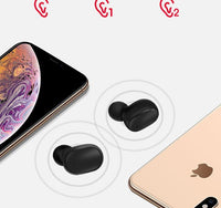 HKM-176211 Wireless In-Ear Headphones with Bluetooth V5.0, 10m Range and 80 Hours Standby Time
