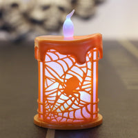 HKM-176275 Small Orange and Black Oil Lamp Prop for Halloween Scene Decoration