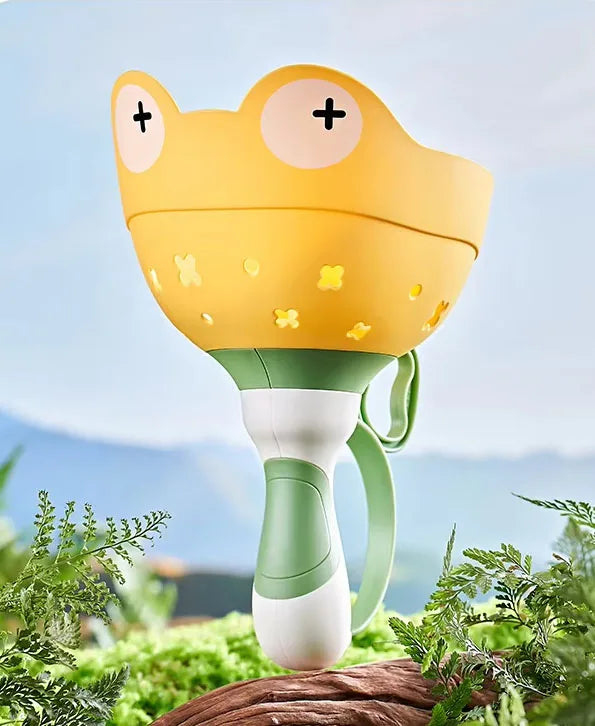 HKM-176403 String Pull Frog Flying Saucer Launcher - Outdoor Flying Toy for Kids Age 5 and Up