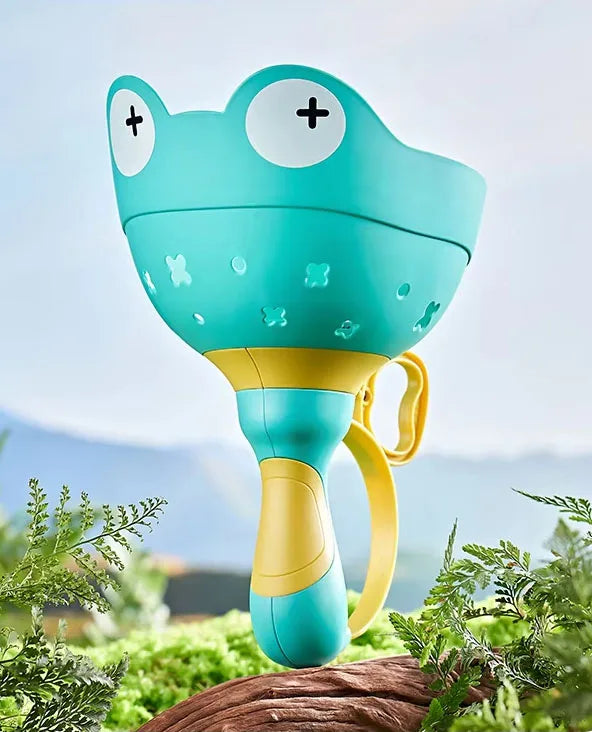 HKM-176403 String Pull Frog Flying Saucer Launcher - Outdoor Flying Toy for Kids Age 5 and Up