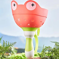 HKM-176403 String Pull Frog Flying Saucer Launcher - Outdoor Flying Toy for Kids Age 5 and Up
