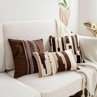 HKM-176531 Moroccan Ethnic Handmade Cotton Throw Pillow Cover - Bohemian Style, Various Sizes