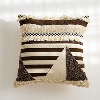 HKM-176531 Moroccan Ethnic Handmade Cotton Throw Pillow Cover - Bohemian Style, Various Sizes