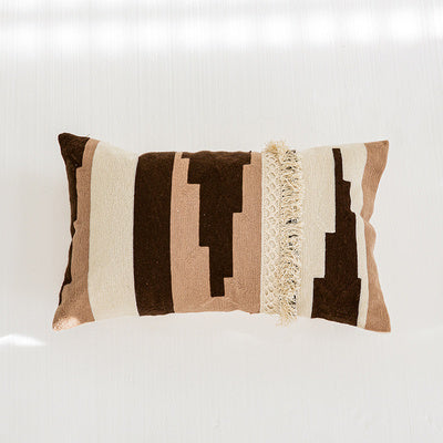 HKM-176531 Moroccan Ethnic Handmade Cotton Throw Pillow Cover - Bohemian Style, Various Sizes