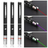 HKM-176595 3-Pack Laser Pointer for Dogs and Cats - Green, Purple, Red Light Pen for Interactive Play