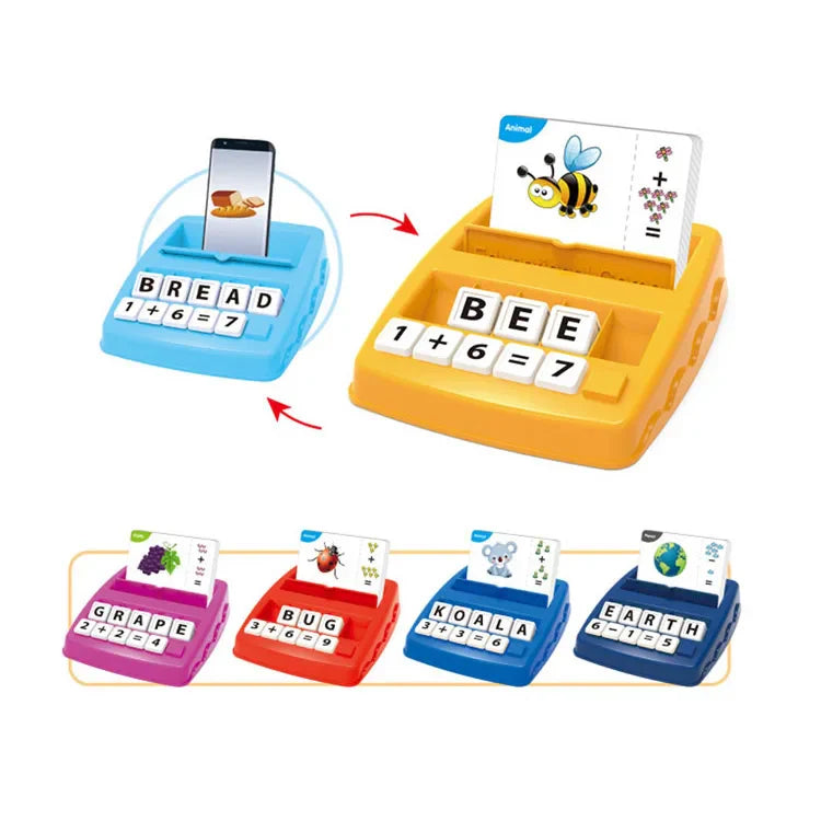 KTX-176723 2-in-1 Educational Letters and Math Learning Set for Preschoolers - Interactive Vocabulary Game