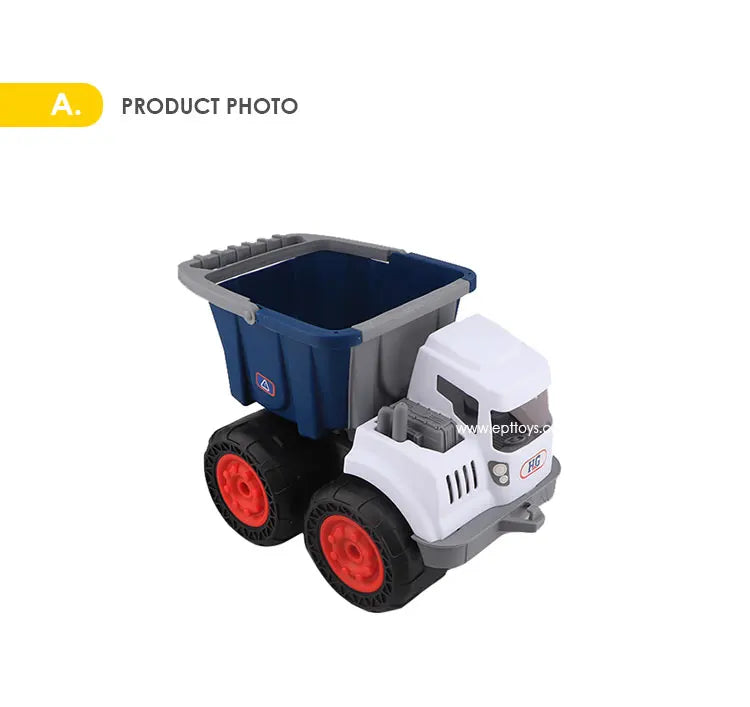 HKM-176787 Mini Plastic Dump Truck Toy for Kids - Construction Vehicle for Ages 2 to 7