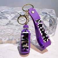 HKM-176979 Cute Energy Drink Bottle Keychain Charm for Bags and Keys, Unisex PVC Silicone Pendant, Fun Gift for All Ages