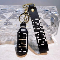 HKM-176979 Cute Energy Drink Bottle Keychain Charm for Bags and Keys, Unisex PVC Silicone Pendant, Fun Gift for All Ages