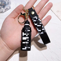 HKM-176979 Cute Energy Drink Bottle Keychain Charm for Bags and Keys, Unisex PVC Silicone Pendant, Fun Gift for All Ages