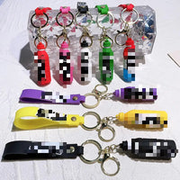 HKM-176979 Cute Energy Drink Bottle Keychain Charm for Bags and Keys, Unisex PVC Silicone Pendant, Fun Gift for All Ages