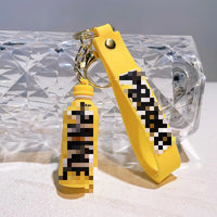 HKM-176979 Cute Energy Drink Bottle Keychain Charm for Bags and Keys, Unisex PVC Silicone Pendant, Fun Gift for All Ages