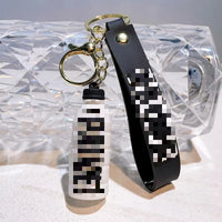 HKM-176979 Cute Energy Drink Bottle Keychain Charm for Bags and Keys, Unisex PVC Silicone Pendant, Fun Gift for All Ages