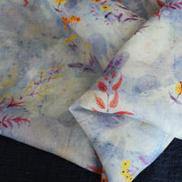 HKM-176979 Natural Pure Ramie Digital Print Fabric - 140cm Wide, 100% Ramie, Available in Multiple Lengths