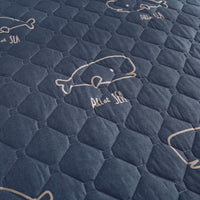 HKM-176979 Thick Quilted Floral and Plant Pattern Bedspread and Bed Skirt Set in Various Styles