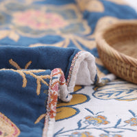 HKM-177299 Cotton Sofa Cover with Floral and Plant Design, 200cm x 230cm