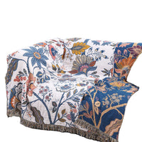 HKM-177299 Cotton Sofa Cover with Floral and Plant Design, 200cm x 230cm