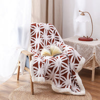 HKM-177299 Double Layer Jacquard Cashmere Blanket in Various Colors and Sizes