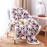 HKM-177299 Double Layer Jacquard Cashmere Blanket in Various Colors and Sizes