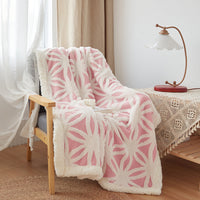 HKM-177299 Double Layer Jacquard Cashmere Blanket in Various Colors and Sizes