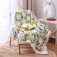 HKM-177299 Double Layer Jacquard Cashmere Blanket in Various Colors and Sizes