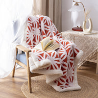 HKM-177299 Double Layer Jacquard Cashmere Blanket in Various Colors and Sizes