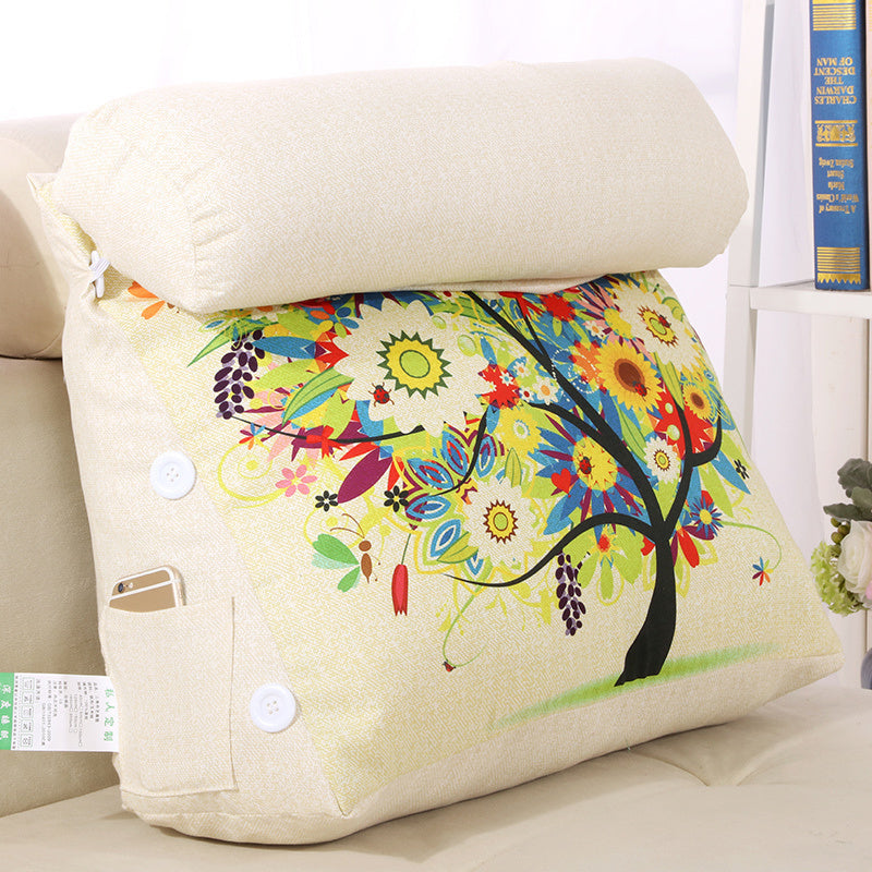 HKM-177363 Cartoon Triangle Neck Protection Pillow - Removable and Washable for Cozy Bedroom Comfort