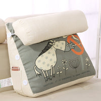 HKM-177363 Cartoon Triangle Neck Protection Pillow - Removable and Washable for Cozy Bedroom Comfort
