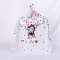 HKM-177427 Christmas Gift Drawstring Bags - Aluminum Foil, 5 Large, 8 Medium, 10 Small Pack