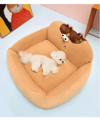 HKM-177427 Universal Washable Pet Kennel for All Seasons - Cozy Cloth Dog Bed in Rock Cool Cover - Available in Multiple Sizes