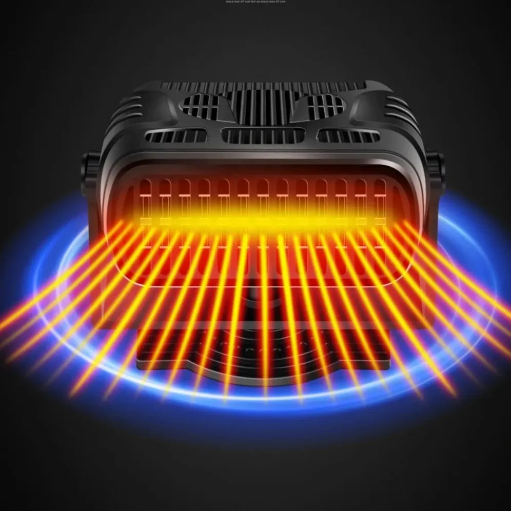 KTX-177491 12V/24V Portable Car Heater Fan for Windshield Defogging and Demisting