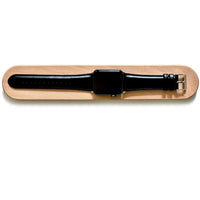 HKM-177555 Magnetic Charging Base for Apple Watch - Round & Long Walnut and Beech Styles