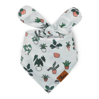 HKM-177619 Summer Pet Scarf with Floral and Cactus Patterns for Dogs - Available in Sizes S, M, L