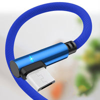 HKM-177683 90-Degree Anti-Tangle Charging Cable with Single Connector, Universal Compatibility
