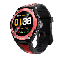 HKM-177811 Bluetooth Music Smartwatch with Heart Rate Monitor and Fitness Tracking - 1.3-inch TFT Display, Multi-Language Support, Step Counting, and Smart Reminders