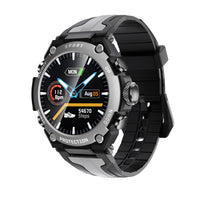 HKM-177811 Bluetooth Music Smartwatch with Heart Rate Monitor and Fitness Tracking - 1.3-inch TFT Display, Multi-Language Support, Step Counting, and Smart Reminders