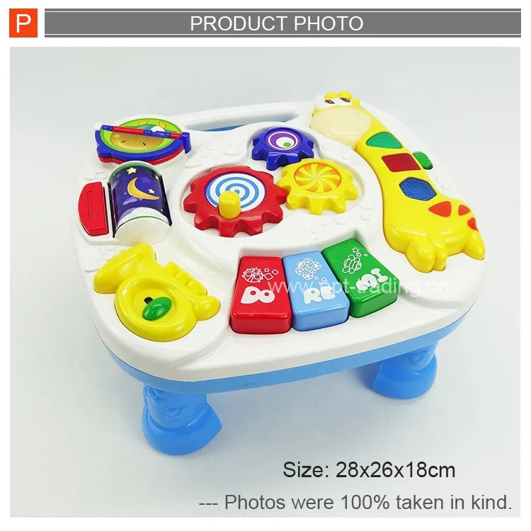 Musical Learning Activity Table for Babies and Toddlers, Ages 2-7