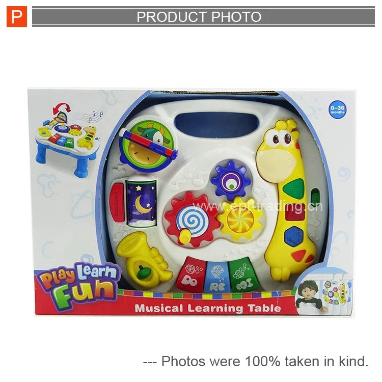Musical Learning Activity Table for Babies and Toddlers, Ages 2-7