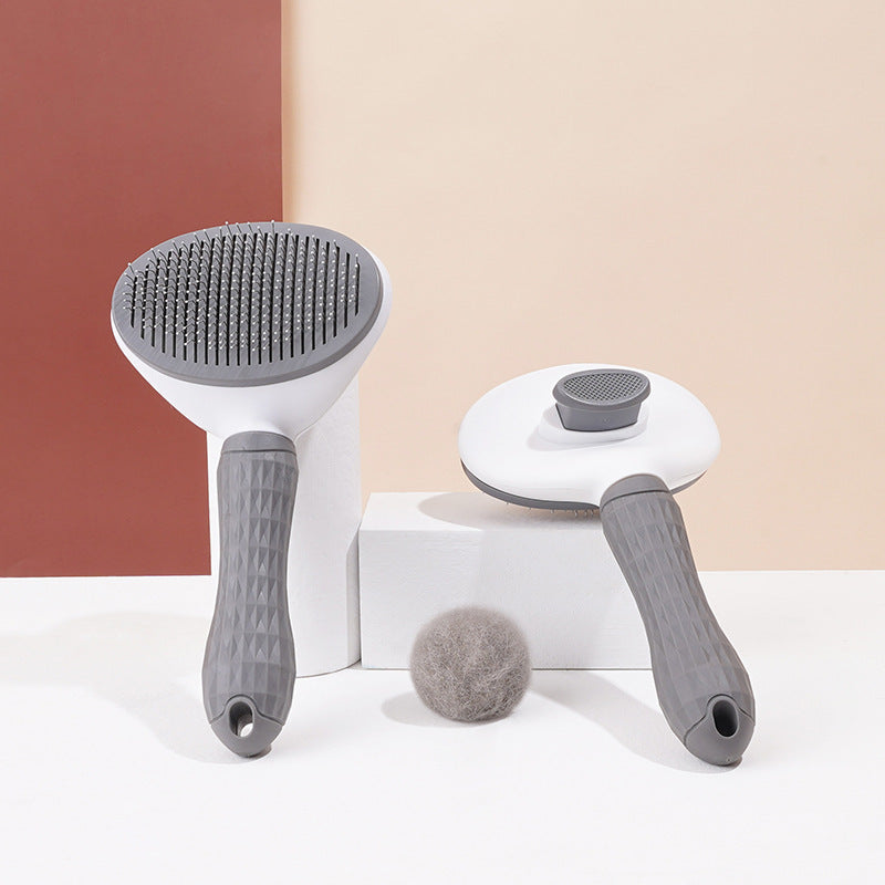 HKM-178003 Pet Grooming Tool for Cats and Dogs, Detachable Knot and Comb Brush, Comfortable Massage Bristle for Long Hair Care