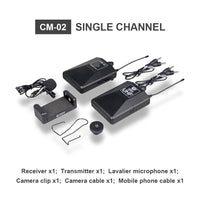 HKM-178003 Wireless Lavalier Microphone System with Monitor for Interviews, Recording, and Cameras