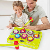 HKM-178259 Interactive Whack-a-Mole Counting Game with 2 Soft Hammers for Kids